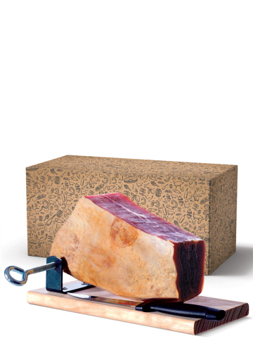 Mini set Prosciutto Selezione  La Valle Bez kosti 12 měsíců se stojánkem a nožem