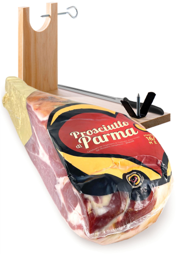 Set Prosciutto di Parma bez kosti  16 měsíců se stojánkem a nožem